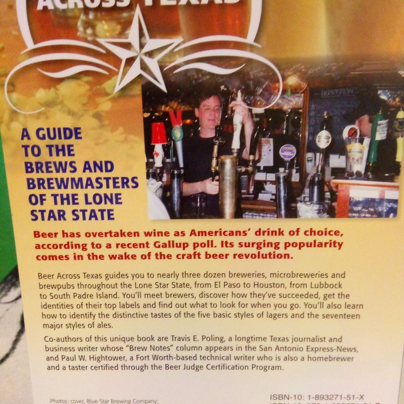 SIGNED!! - Beer Across Texas
