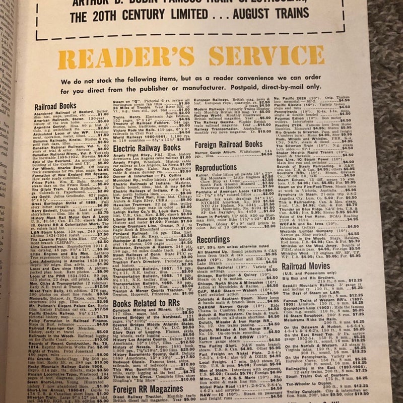 Trains magazine July 1962