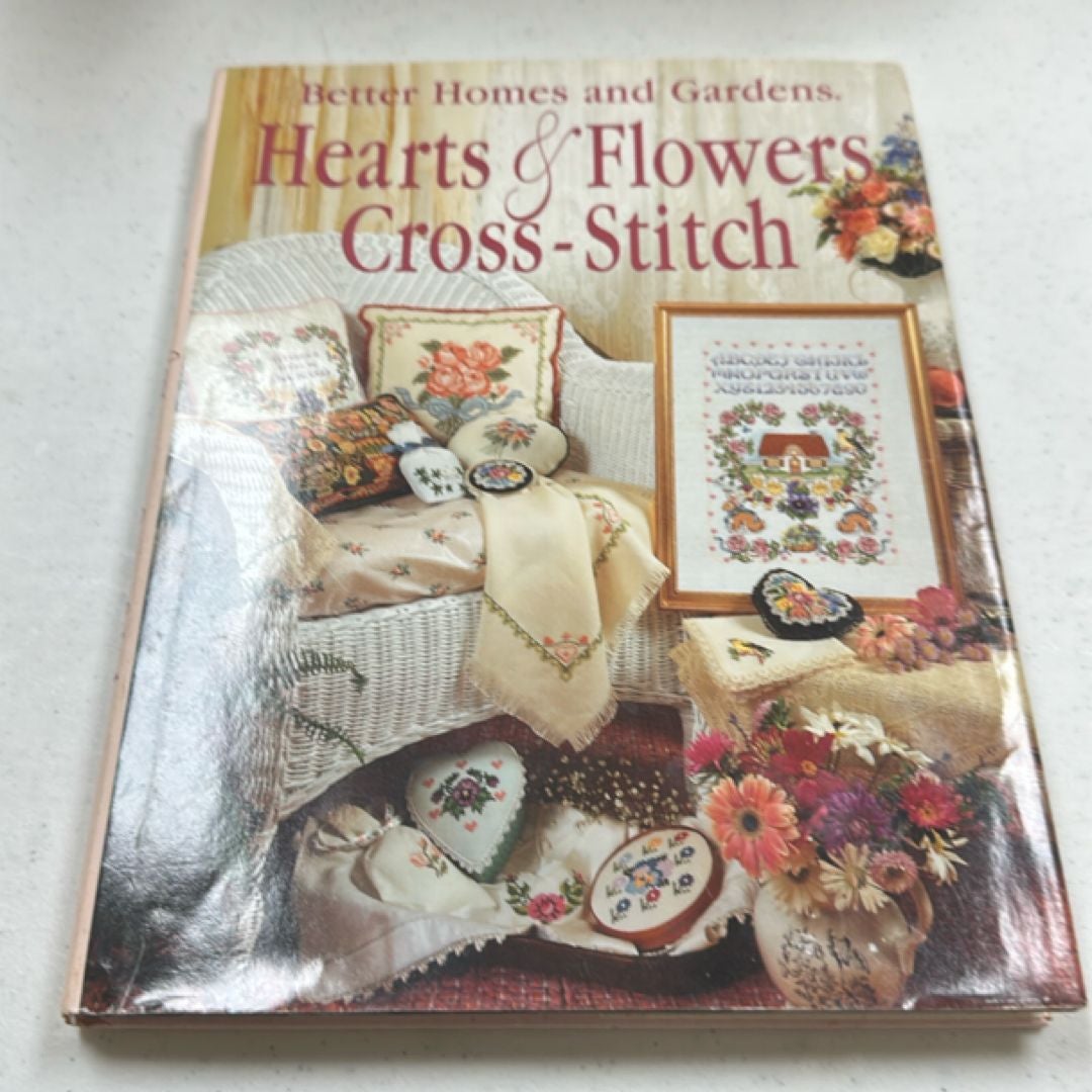 Hearts and Flowers Cross-Stitch