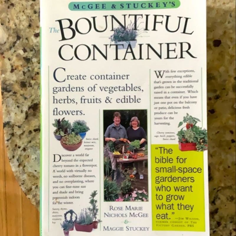 McGee and Stuckey's Bountiful Container