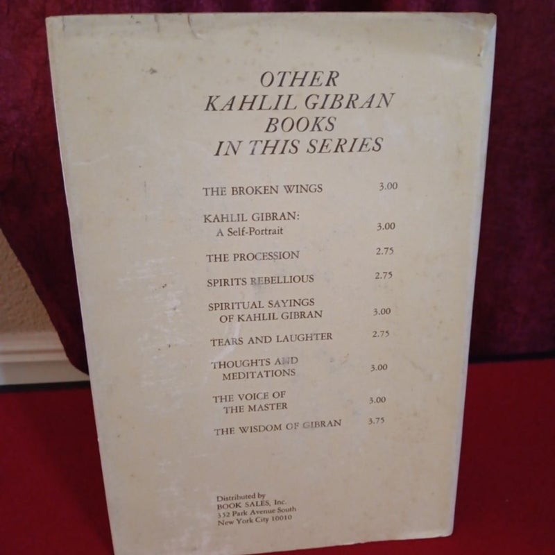 Kahulil GIBRAN First editions collection of 3 volumes 