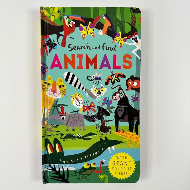 Search and Find Animals, Foldout pages