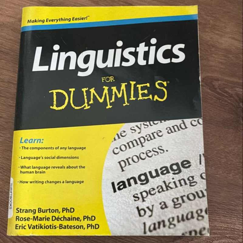 Linguistics for Dummies