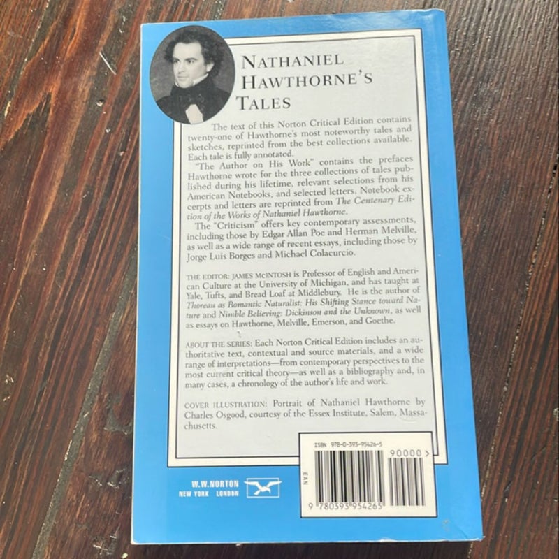 Nathaniel Hawthorne's Tales [Norton Critical Edition]