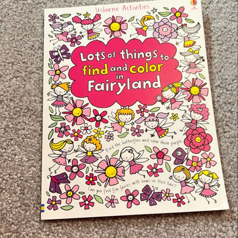 Lots of Things to Find and Color in Fairyland