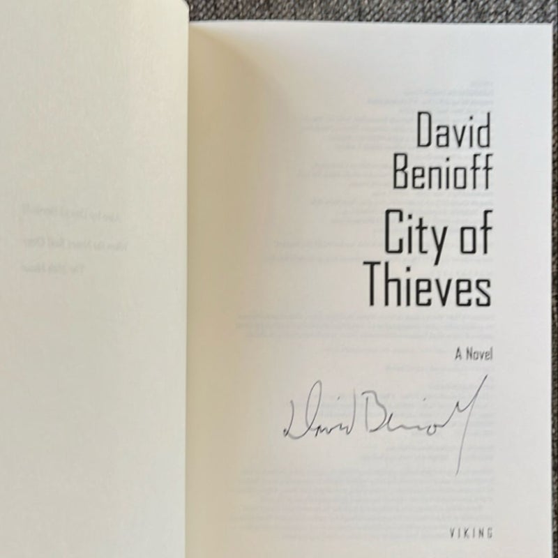 City of Thieves - SIGNED