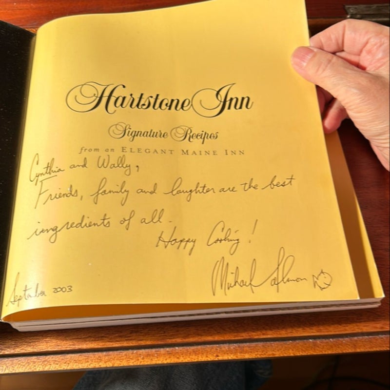 Hartstone Inn Signature Recipes (signed)