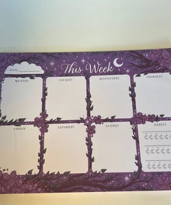 Illumicrate Weekly Planner Violet Made of Thorns  