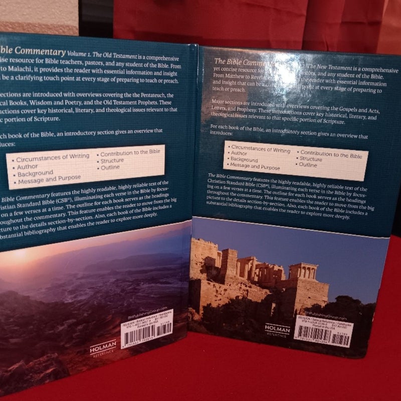 The Bible Commentary in 2 volumes Old & New Testament 