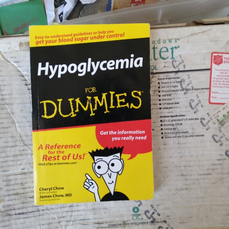 Hypoglycemia for Dummies®