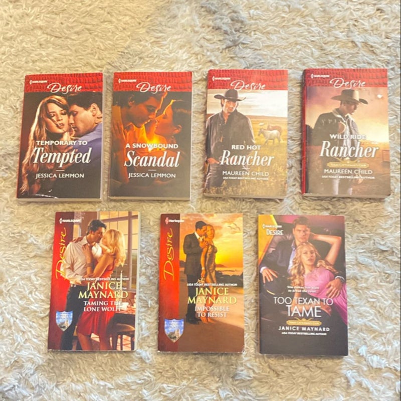 Harlequin Desire Books (Lot of 7)