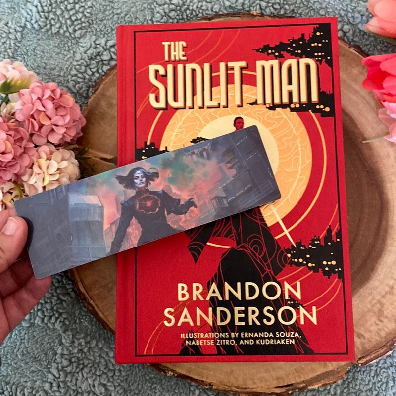 The Sunlit Man Kickstarter illustrated edition with bookmark