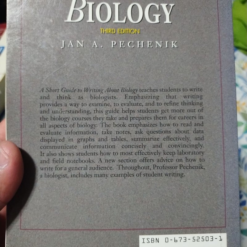 A Short Guide to Writing about Biology