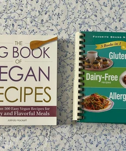 Vegan, Dairy-Free, Gluten-Free, Allergy-Free Cookbooks