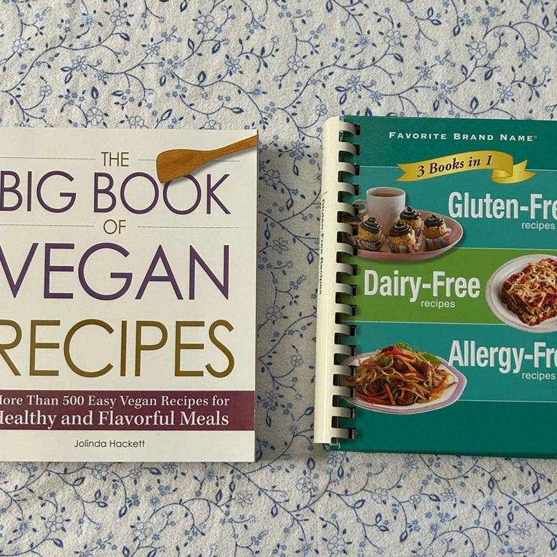 Vegan, Dairy-Free, Gluten-Free, Allergy-Free Cookbooks