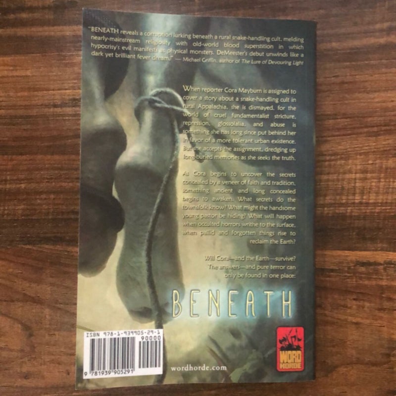 Beneath