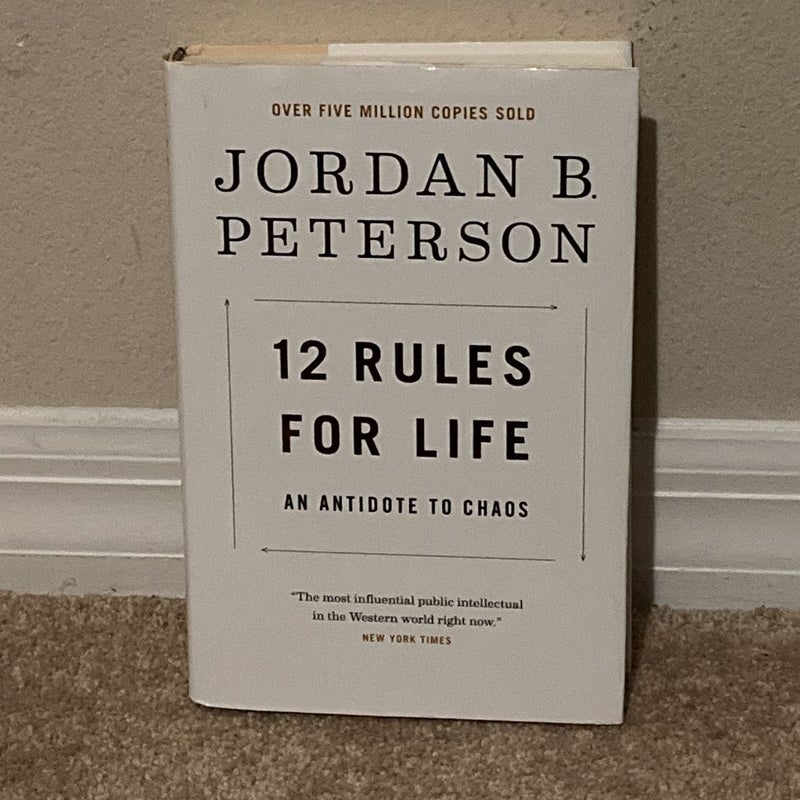 12 Rules for Life by Jordan B. Peterson, Hardcover