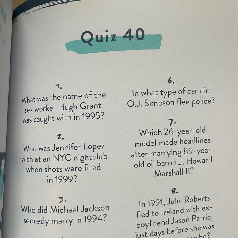 90s Bundle (Quizpedia Book & Trivia Card Game)