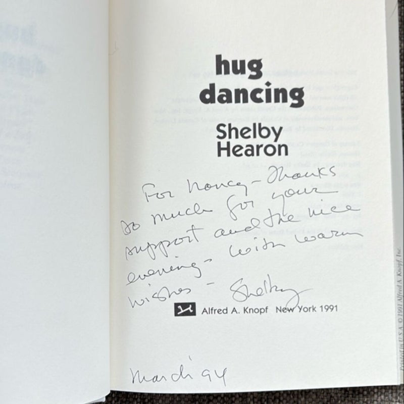 Hug Dancing - SIGNED FIRST EDITION