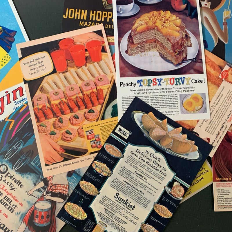 Vintage Ad Poster Wall Collage Kit - New!