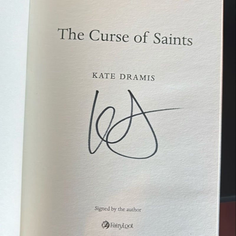 The Curse of Saints FAIRYLOOT SIGNED EXCLUSIVE EDITION