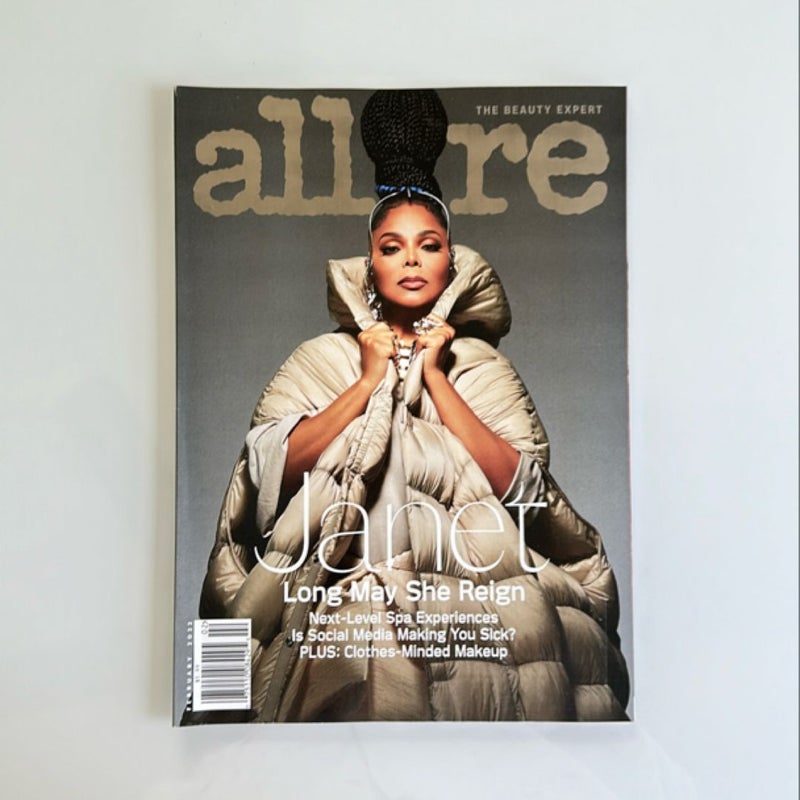 Allure USA Magazine The beauty expert. February 2022 Issue. Janet Jackson. Long May She Reign.