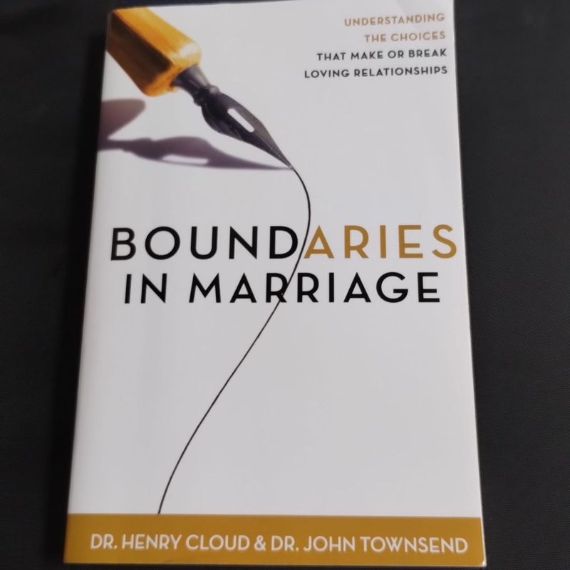 Boundaries in Marriage