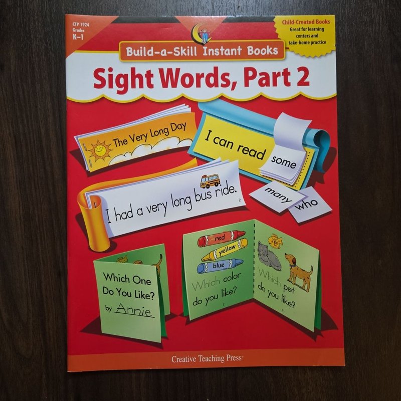 Build-a-Skill Instant Books Sight Words, Part 2