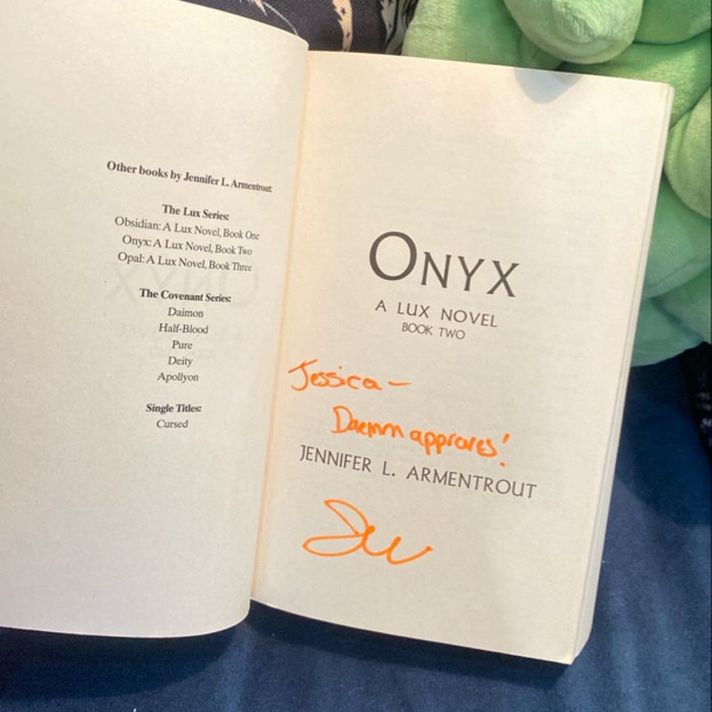 Onyx (signed by author)