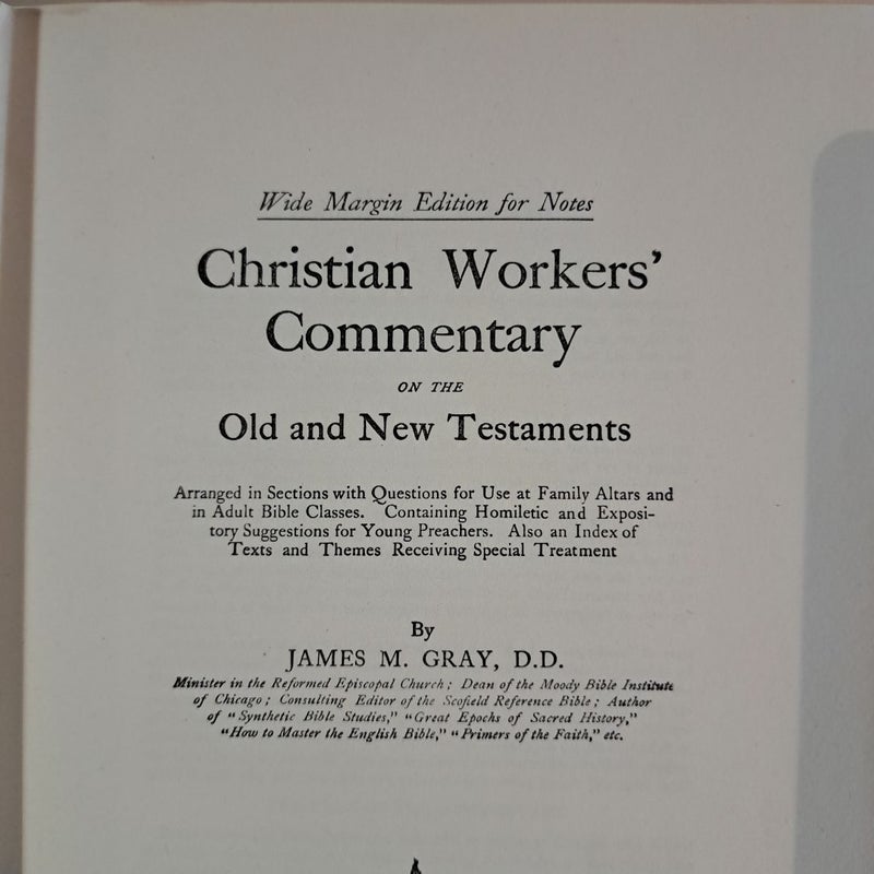 Christian Workers' Commentary on the Old and New Testaments