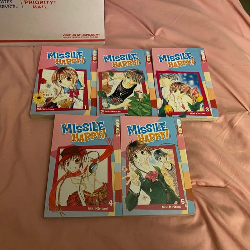 Missile Happy manga complete series volumes 1-5