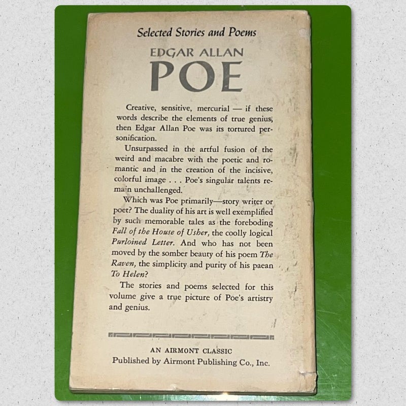 Selected Stories and Poems Edgar Allan Poe