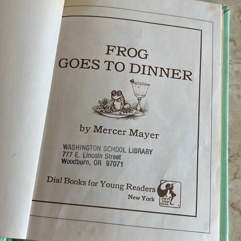 Frog Goes to Dinner by Mercer Mayer , Hardcover Pangobooks