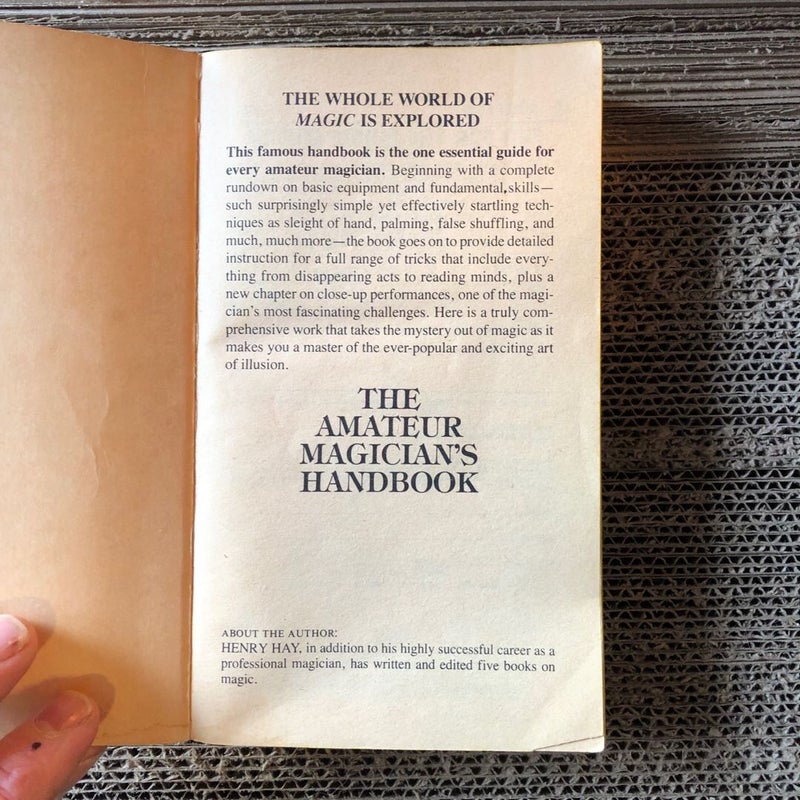 The Amateur Magician's Handbook