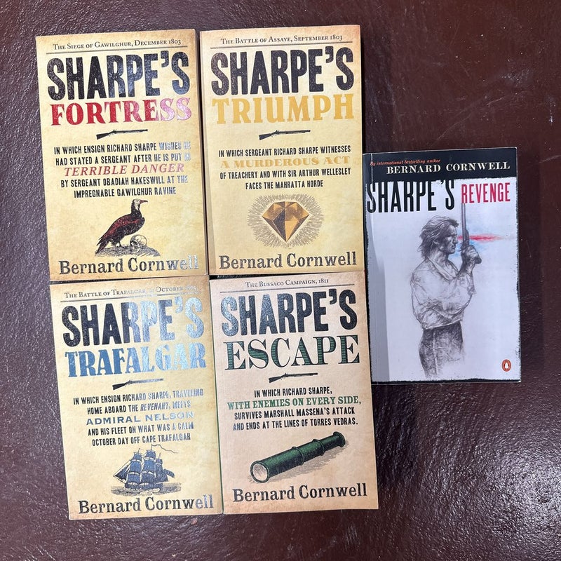 Lot of 5 Sharpe's paperbacks - Revenge (#10), plus 4 more 