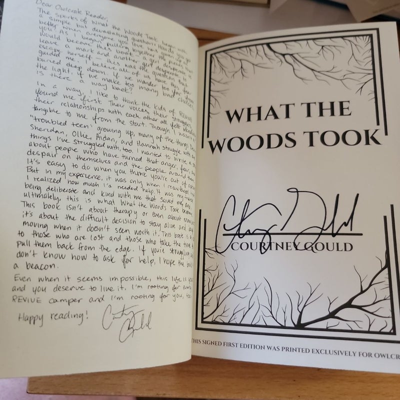 What the Woods Took (AUTOGRAPHED Owlcrate Edition)