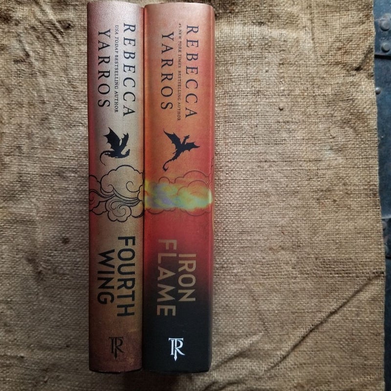 Empyrean Series - Fourth Wing and Iron Flame by Rebecca Yarros, Hardcover