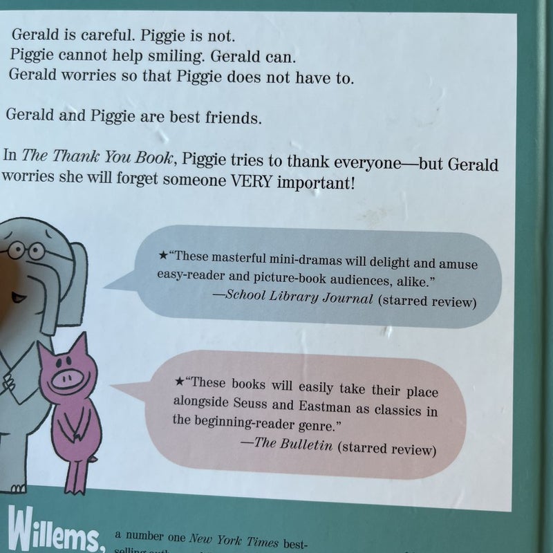 The Thank You Book (an Elephant and Piggie Book)