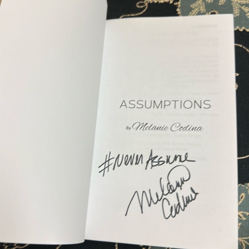 Assumptions (signed)