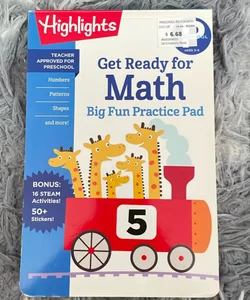 Preschool Get Ready for Math Big Fun Practice Pad