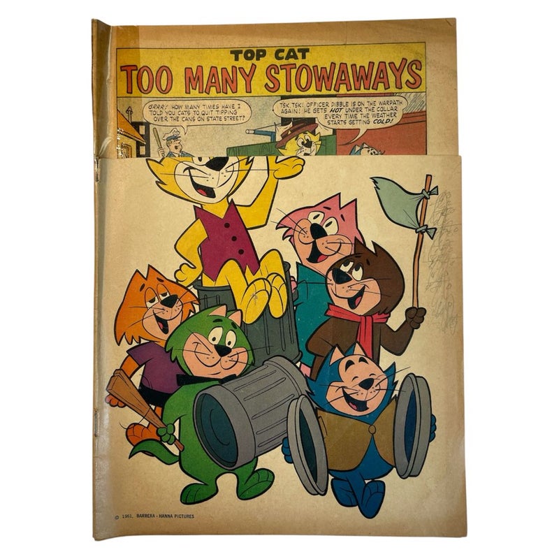 RARE Top Cat #1 Gold Key Issue Dell Comics (Dec-Feb 1962) Remaindered Damaged
