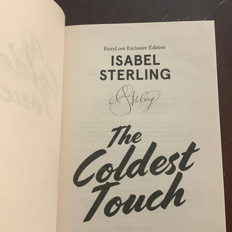 The Coldest Touch- Author Signed!!! Fairyloot Special Edition