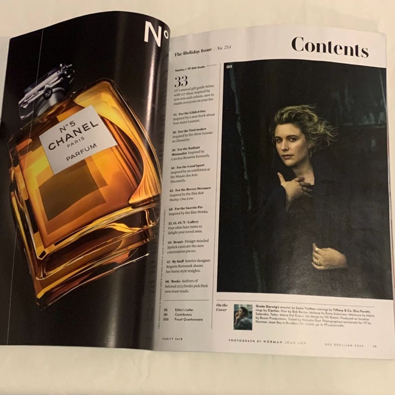 Vanity Fair Greta Gerwig “The Unstoppable” Issue 12/23 1/24 Magazine + Chanel #5 Insert 