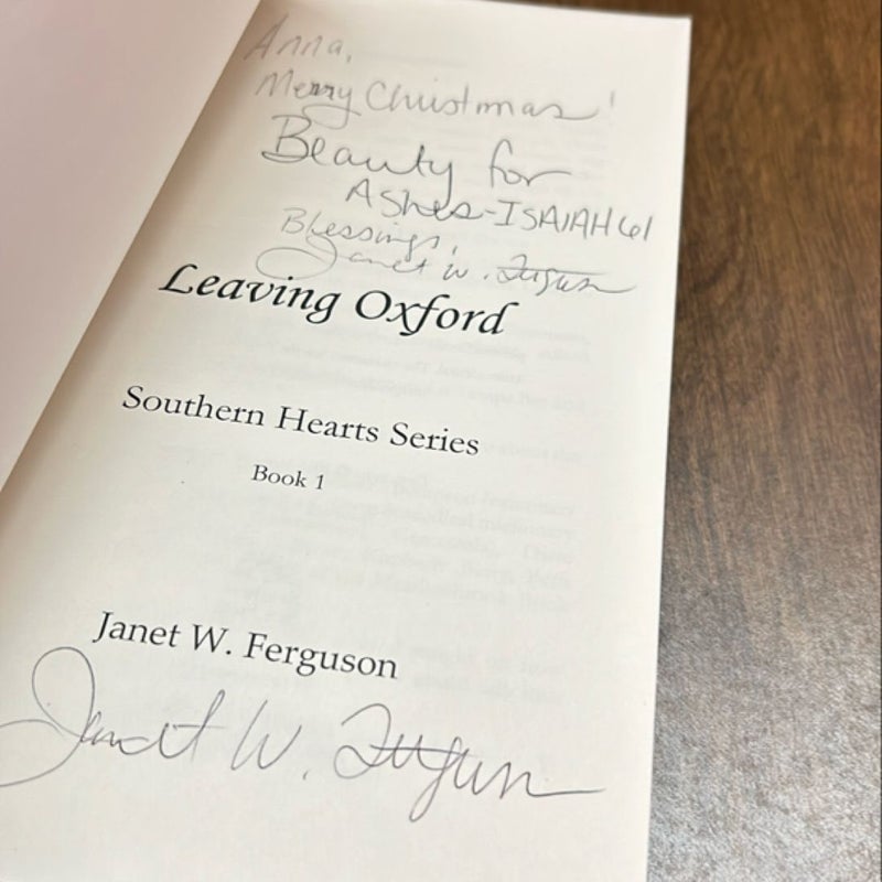 SIGNED COPY - Leaving Oxford Book 1 of 4