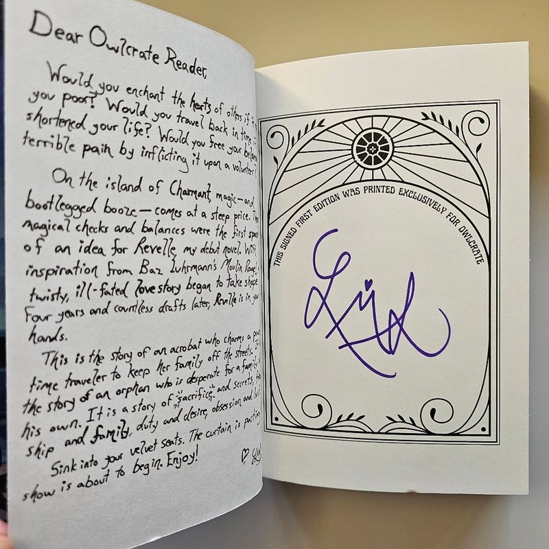 Revelle Owlcrate Signed First Edition - NEW