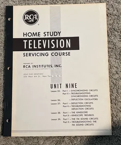 RCA Home Study TV Servicing Course Unit 9