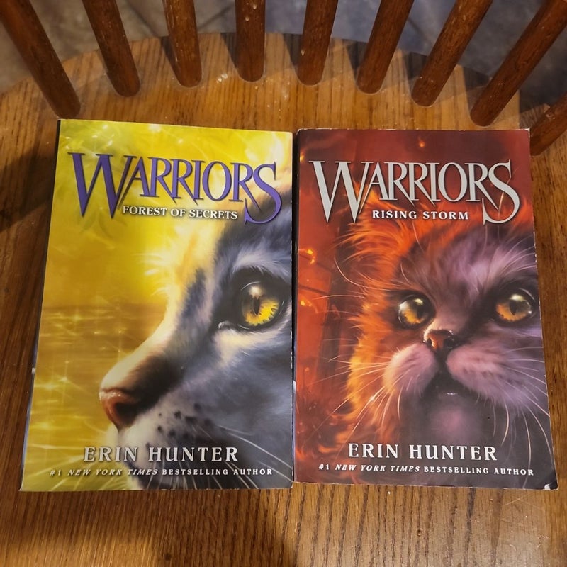 *CLEARANCE* BUNDLE-Warriors, The Prophecies Begin 1) Forest Of Secrets Book 3  2) Rising Storm Book 4  3) A Dangerous Path Book 5  4) The Darkest Hour Book 6  [Erin Hunter]