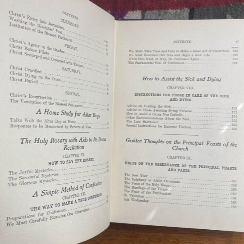 The Manual of the Holy Catholic Church - Second Part: Light From the Altar (1906, signed by Archbishop of Chicago, James Edward) 