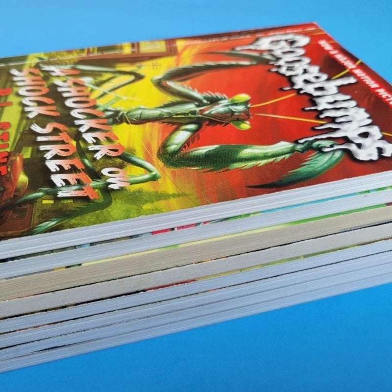 GOOSEBUMPS HORROR BOOK LOT OF 8 BY R.L. STINE ALL 2015 SCHOLASTIC 1ST EDITIONS