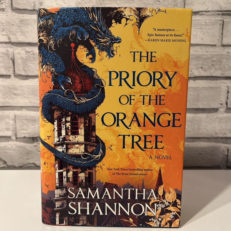 Priory of the Orange Tree Samantha Shannon US Hardback Stencil Custom Book  Sprayed Edges Book Lover Gift 